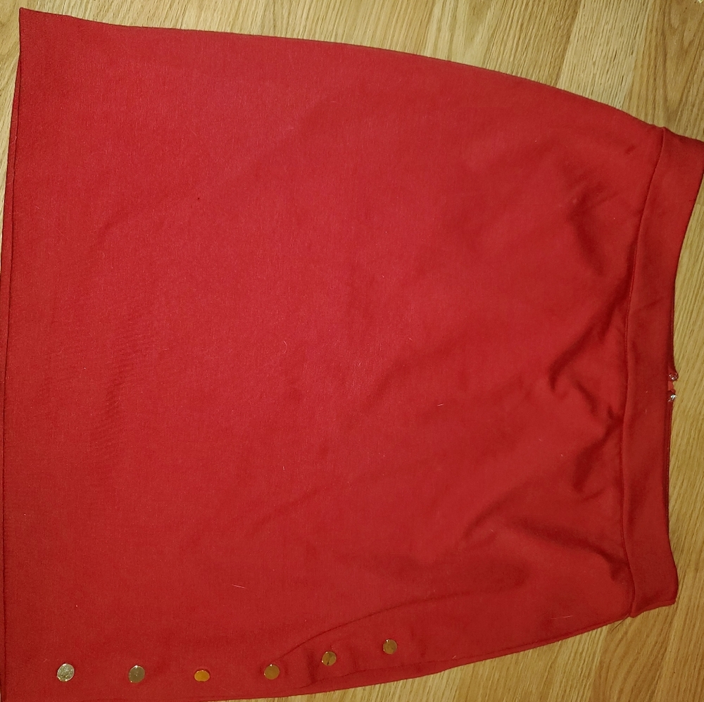 Red skirt
